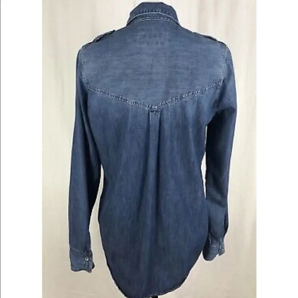 ✨Express Denim Button Down Shirt✨ - Picture 5 of 7